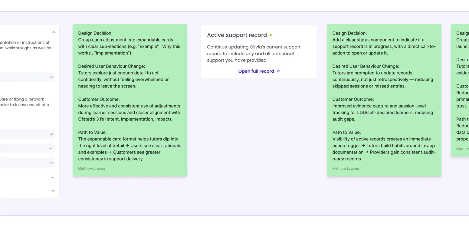 Ensuring a smooth handoff process by using annotations