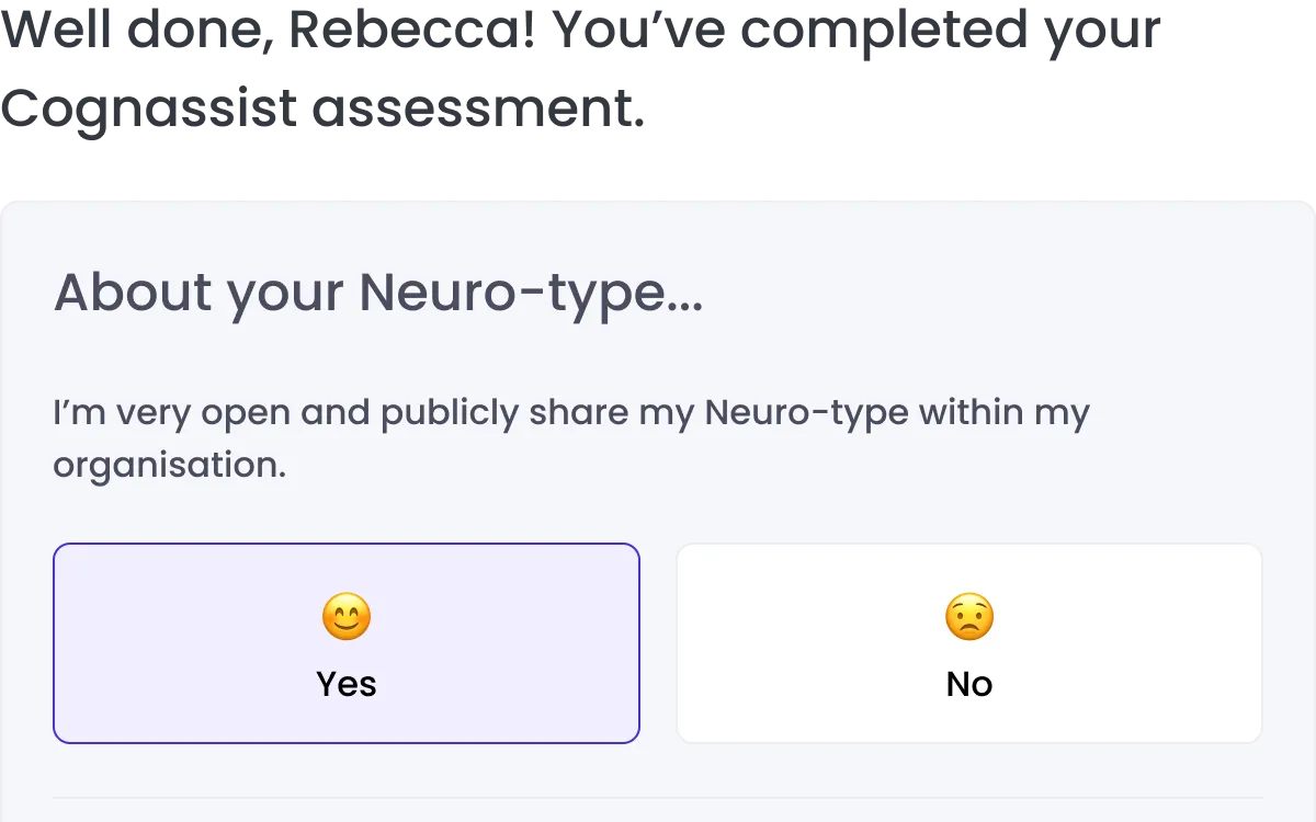 A component used in the Cognassist design system
